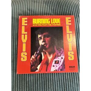 Elvis‎ Presley Burning Love Vinyl Record RCA Camden Album Vintage LP